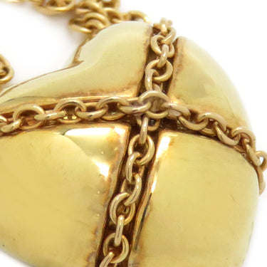 ティファニー Tiffany & Co チェーンクロス ハート イエローゴールド K18YG ネックレス AU750