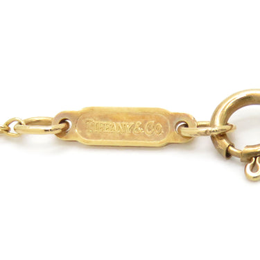 ティファニー Tiffany & Co チェーンクロス ハート イエローゴールド K18YG ネックレス AU750
