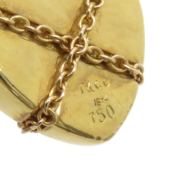 ティファニー Tiffany & Co チェーンクロス ハート イエローゴールド K18YG ネックレス AU750