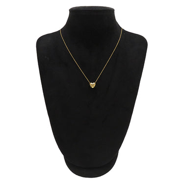 ティファニー Tiffany & Co チェーンクロス ハート イエローゴールド K18YG ネックレス AU750