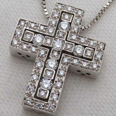 ダミアーニ DAMIANI ベルエポック S 20020149 ホワイトゴールド K18WG ダイヤモンド ネックレス ペンダント 750 18金 クロス 十字架
