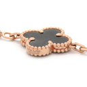 ヴァンクリーフアーペル Van Cleef & Arpels ヴィンテージアルハンブラ ブレスレット VCARP2R100 グレーXピンクゴールド K18PG ダイヤモンド グレーマザーオブパール ブレスレット 750PG 5モチーフ 24石