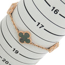 ヴァンクリーフアーペル Van Cleef & Arpels ヴィンテージアルハンブラ ブレスレット VCARP2R100 グレーXピンクゴールド K18PG ダイヤモンド グレーマザーオブパール ブレスレット 750PG 5モチーフ 24石