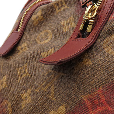 ルイヴィトン LOUIS VUITTON モノグラムジョークス マンクレイジー M95737 ルージュ モノグラムジョークスキャンバス ハンドバッグ ゴールド金具 赤 リチャード プリンス