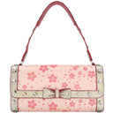 ルイヴィトン LOUIS VUITTON アマレーヌ ローズ M92586 ピンク×シルバー パイソン モノグラム サテン チェリーブロッサム ショルダーバッグ シルバー金具 村上隆 ワンショルダー