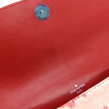 ルイヴィトン LOUIS VUITTON アマレーヌ ローズ M92586 ピンク×シルバー パイソン モノグラム サテン チェリーブロッサム ショルダーバッグ シルバー金具 村上隆 ワンショルダー