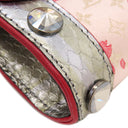 ルイヴィトン LOUIS VUITTON アマレーヌ ローズ M92586 ピンク×シルバー パイソン モノグラム サテン チェリーブロッサム ショルダーバッグ シルバー金具 村上隆 ワンショルダー