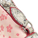 ルイヴィトン LOUIS VUITTON アマレーヌ ローズ M92586 ピンク×シルバー パイソン モノグラム サテン チェリーブロッサム ショルダーバッグ シルバー金具 村上隆 ワンショルダー