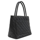 シャネル CHANEL 復刻トート A01804 ブラック キャビアスキン トートバッグ シルバー金具 黒 ココマーク ショルダーバッグ 肩掛け