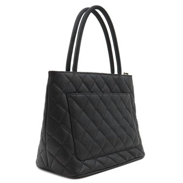 シャネル CHANEL 復刻トート A01804 ブラック キャビアスキン トートバッグ シルバー金具 黒 ココマーク ショルダーバッグ 肩掛け