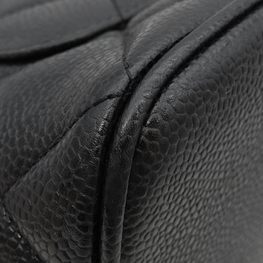 シャネル CHANEL 復刻トート A01804 ブラック キャビアスキン トートバッグ シルバー金具 黒 ココマーク ショルダーバッグ 肩掛け