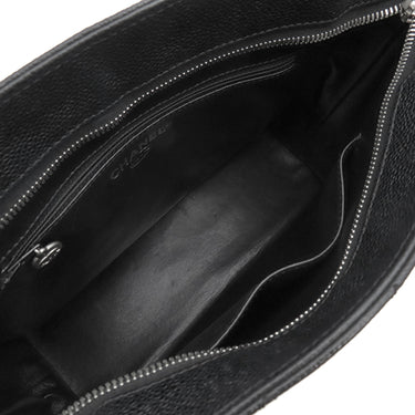 シャネル CHANEL 復刻トート A01804 ブラック キャビアスキン トートバッグ シルバー金具 黒 ココマーク ショルダーバッグ 肩掛け