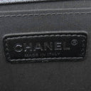 シャネル CHANEL ボーイシャネル チェーンショルダー パープル グレインドカーフスキン ショルダーバッグ 紫 レインボー金具