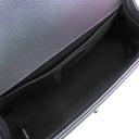 シャネル CHANEL ボーイシャネル チェーンショルダー パープル グレインドカーフスキン ショルダーバッグ 紫 レインボー金具