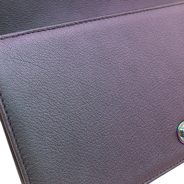 シャネル CHANEL ボーイシャネル チェーンショルダー パープル グレインドカーフスキン ショルダーバッグ 紫 レインボー金具