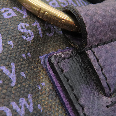 ルイヴィトン LOUIS VUITTON モノグラムジョークス ハートブレイク M95740 ヴィオレ モノグラムジョークスキャンバス トートバッグ ゴールド金具 紫