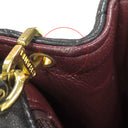 シャネル CHANEL スクエア マトラッセ チェーンショルダー ブラック ラムスキン ショルダーバッグ ゴールド金具 黒 斜め掛け