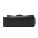 シャネル CHANEL スクエア マトラッセ チェーンショルダー ブラック ラムスキン ショルダーバッグ ゴールド金具 黒 斜め掛け