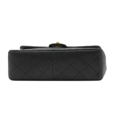 シャネル CHANEL スクエア マトラッセ チェーンショルダー ブラック ラムスキン ショルダーバッグ ゴールド金具 黒 斜め掛け