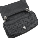 シャネル CHANEL マトラッセ チェーンショルダー A37048 ブラック ラムスキン ショルダーバッグ シルバー金具 黒 ココマーク