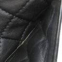 シャネル CHANEL マトラッセ チェーンショルダー A37048 ブラック ラムスキン ショルダーバッグ シルバー金具 黒 ココマーク