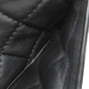 シャネル CHANEL マトラッセ チェーンショルダー A37048 ブラック ラムスキン ショルダーバッグ シルバー金具 黒 ココマーク