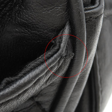 シャネル CHANEL マトラッセ チェーンショルダー A37048 ブラック ラムスキン ショルダーバッグ シルバー金具 黒 ココマーク