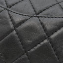 シャネル CHANEL マトラッセ チェーンショルダー A37048 ブラック ラムスキン ショルダーバッグ シルバー金具 黒 ココマーク