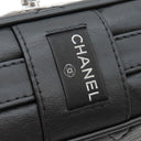 シャネル CHANEL マトラッセ チェーンショルダー A37048 ブラック ラムスキン ショルダーバッグ シルバー金具 黒 ココマーク