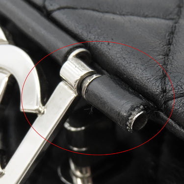 シャネル CHANEL マトラッセ チェーンショルダー A37048 ブラック ラムスキン ショルダーバッグ シルバー金具 黒 ココマーク