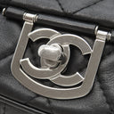 シャネル CHANEL マトラッセ チェーンショルダー A37048 ブラック ラムスキン ショルダーバッグ シルバー金具 黒 ココマーク