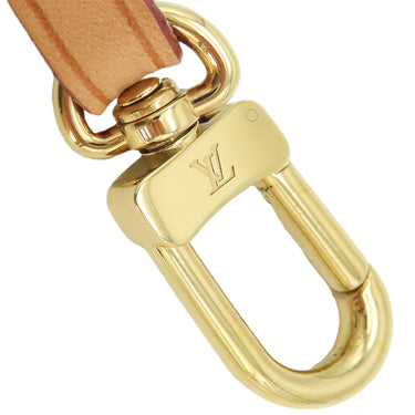ルイヴィトン LOUIS VUITTON 35cm ベージュ ヌメ革 ショルダーストラップ ゴールド金具 ポシェットアクセソワール用