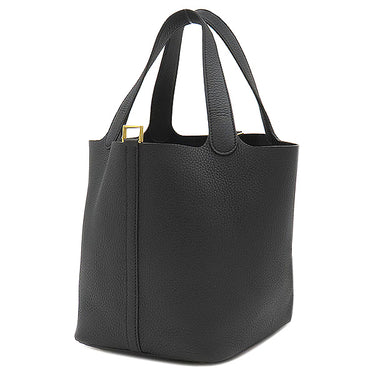 エルメス HERMES ピコタンロックMM  ブラック トリヨンクレマンス ハンドバッグ ゴールド金具 新品 未使用 黒