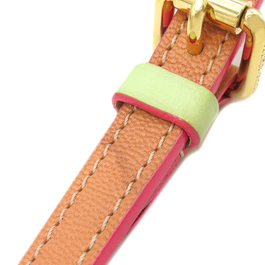 ルイヴィトン LOUIS VUITTON アンダーグラウンド フラットメッセンジャー M40368  ローズピンク モノグラム アンダーグラウンド レザー ショルダーバッグ ゴールド金具 グリーン