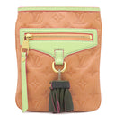 ルイヴィトン LOUIS VUITTON アンダーグラウンド フラットメッセンジャー M40368  ローズピンク モノグラム アンダーグラウンド レザー ショルダーバッグ ゴールド金具 グリーン