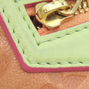 ルイヴィトン LOUIS VUITTON アンダーグラウンド フラットメッセンジャー M40368  ローズピンク モノグラム アンダーグラウンド レザー ショルダーバッグ ゴールド金具 グリーン