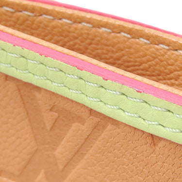 ルイヴィトン LOUIS VUITTON アンダーグラウンド フラットメッセンジャー M40368  ローズピンク モノグラム アンダーグラウンド レザー ショルダーバッグ ゴールド金具 グリーン