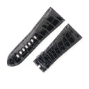 カルティエ Cartier 純正 ディヴァン用 クロコバンド ブラック クロコダイル 腕時計パーツ 新品同様 替え ベルト ストラップ 本革 アリゲーター 29ｍｍ ブラック 黒