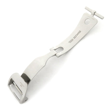 ジャガールクルト JAEGER LECOULTRE 純正 シルバー ステンレススチール 腕時計パーツ 16mm幅対応 Dバックル パーツ フォールディング 替え 予備 ステンレス シルバー 銀