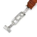 ブルガリ BVLGARI アショーマ（AA48）用 クロコバンド M ブラウン クロコダイル ステンレススチール 腕時計パーツ 純正 替え ベルト ストラップ 28mm 純正SS製バックル付 ブラウン 茶