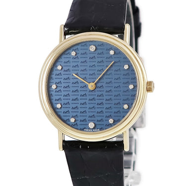 腕時計 エルメス HERMES マゼラン 自動巻き メンズ レディース K18YG無垢 純正ダイヤ 限定 ヴィンテージ ラウンド