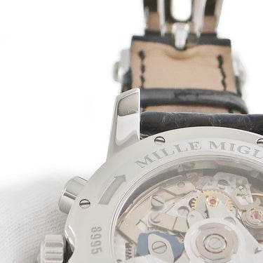 腕時計 ショパール CHOPARD ミッレミリア クロノ 168995-3002 自動巻き メンズ ブラック ホワイト スプリットセコンド