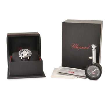 腕時計 ショパール CHOPARD ミッレミリア クロノ 168995-3002 自動巻き メンズ ブラック ホワイト スプリットセコンド