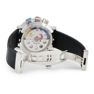 アランシルベスタイン ALAIN SILBERSTEIN クロノ バウハウス デイデイト LW05100 自動巻き メンズ 赤 青 黄 デイ＆ナイト表示 限定