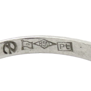 ノンブランド NON BRAND 青石リング プラチナシルバー Pt850 色石 リング 指輪 青 ブルー ホールマーク 11.5号