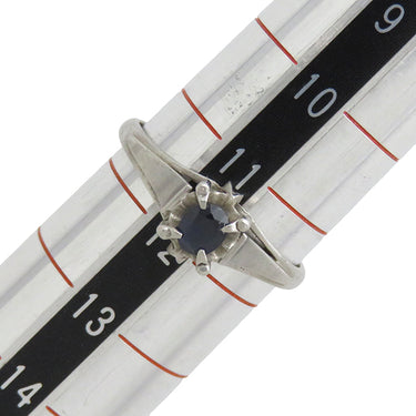 ノンブランド NON BRAND 青石リング プラチナシルバー Pt850 色石 リング 指輪 青 ブルー ホールマーク 11.5号