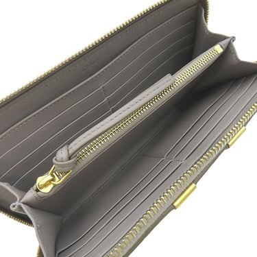クロエ Chloe マーシー CHC10UP571161053 CASHMERE GREY グレインカーフレザー 長財布 ゴールド金具 ラウンドファスナー