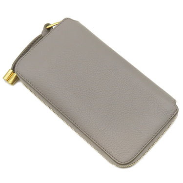 クロエ Chloe マーシー CHC10UP571161053 CASHMERE GREY グレインカーフレザー 長財布 ゴールド金具 ラウンドファスナー
