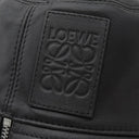 ロエベ LOEWE フィッシャーマンハット ブラック ラムスキン レザ ＃57 ハット シルバー金具 黒 帽子 アナグラム バケットハット