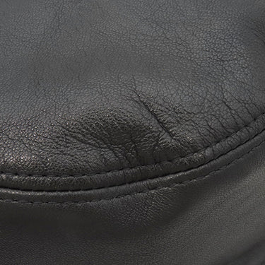 ロエベ LOEWE フィッシャーマンハット ブラック ラムスキン レザ ＃57 ハット シルバー金具 黒 帽子 アナグラム バケットハット